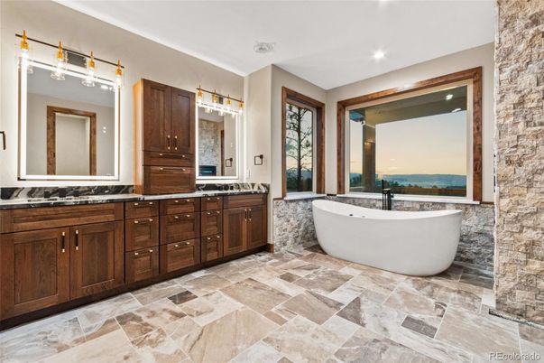 Bathroom, Dual Sink Vanities, Free Standing Baths, Interior, Recessed Lighting, Water
