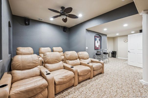 Home Theatre Room, Interior, Recessed Lighting, Theatre Room