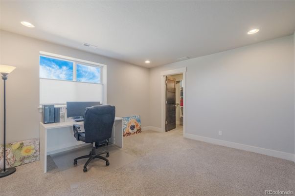 Home Office, Interior, Recessed Lighting