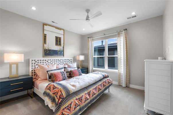 Bedroom, Interior, Recessed Lighting