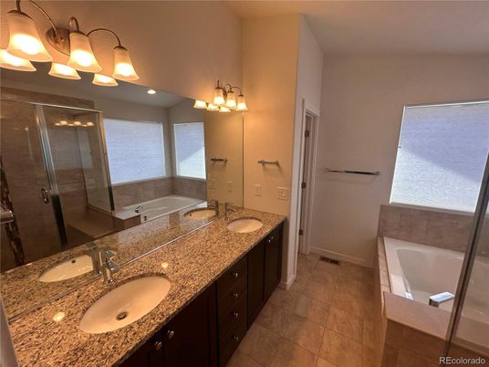 Bathroom, Dual Sink Vanities, Glass Shower, Interior