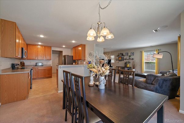 Chandelier, Dining room, Interior, Kitchen, Recessed Lighting