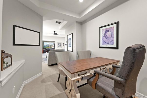 Home Office, Interior, Recessed Lighting