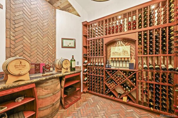 Interior, Stone Walls, Wine Storage