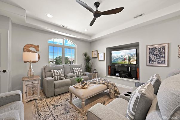 Interior, Living room, Recessed Lighting