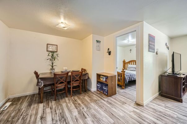 Bedroom, Dining room, Interior, Wood Texture Flooring