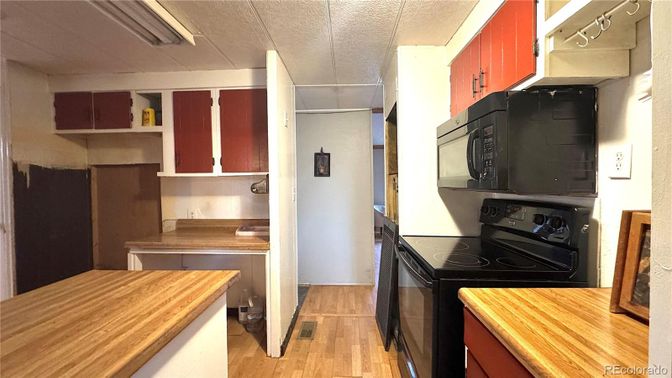 Interior, Kitchen, Wood Texture Flooring