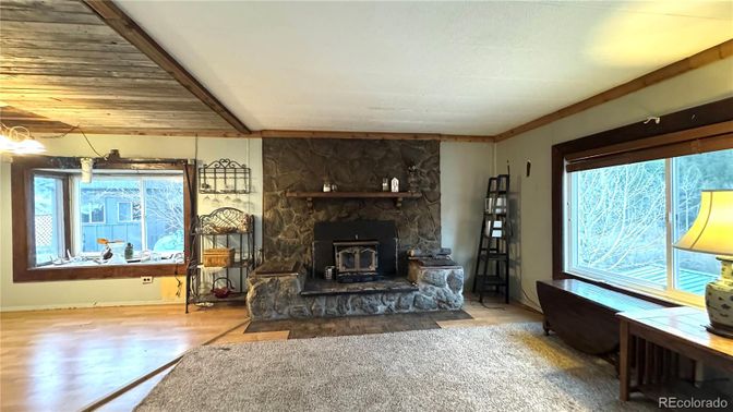 Fireplace, Interior, Wood Texture Flooring