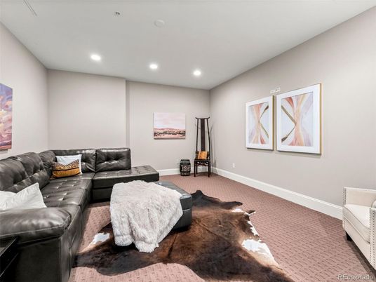 Interior, Living room, Recessed Lighting