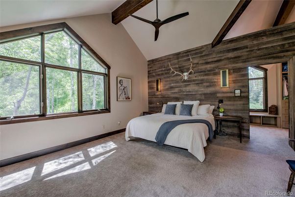 Bedroom, Interior, Wooden Beams, Wooden Walls