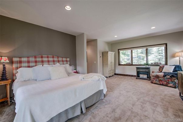 Bedroom, Fireplace, Interior, Recessed Lighting