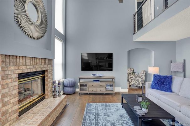Fireplace, Interior, Living room, Wood Texture Flooring