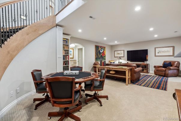 Game Room, Home Office, Interior, Living room, Recessed Lighting