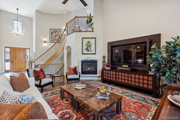 Fireplace, Interior, Living room, Pendant Lights, Recessed Lighting