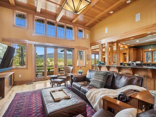 Interior, Kitchen, Living room, Recessed Lighting, Wooden Beams, Wooden Ceilings, Wood Texture Flooring