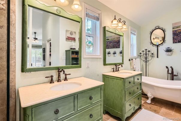 Bathroom, Dual Sink Vanities, Free Standing Baths, Interior