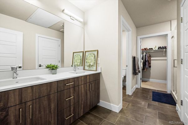 Bathroom, Dual Sink Vanities, Interior, Walk-in Closets