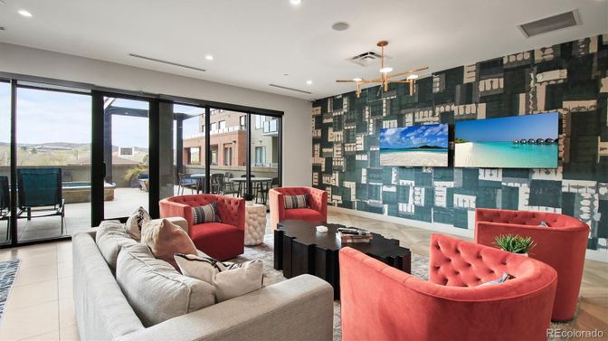 Dining room, Interior, Living room, Pendant Lights, Recessed Lighting