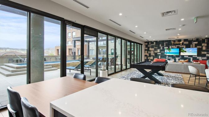 Billiard Table, Dining room, Game Room, Interior, Living room, Pendant Lights, Recessed Lighting