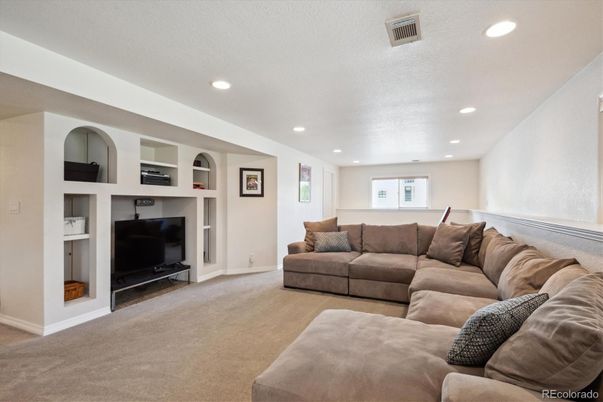 Interior, Living room, Recessed Lighting