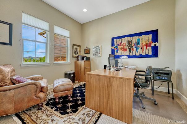 Home Office, Interior, Recessed Lighting