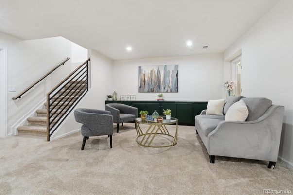 Interior, Living room, Recessed Lighting