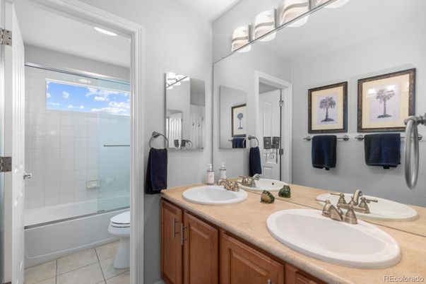 Bathroom, Dual Sink Vanities, Glass Shower, Interior
