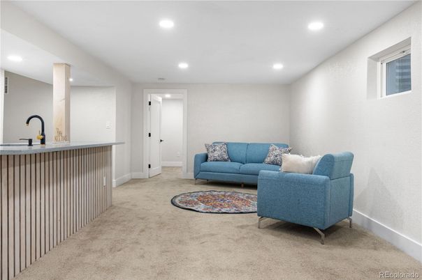 Interior, Living room, Recessed Lighting