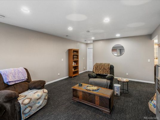 Interior, Living room, Recessed Lighting