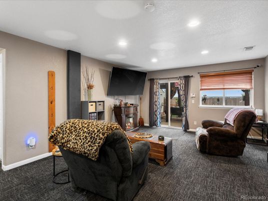 Interior, Living room, Recessed Lighting