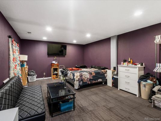Bedroom, Interior, Recessed Lighting