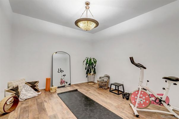 Fitness Equipment, Interior, Wood Texture Flooring