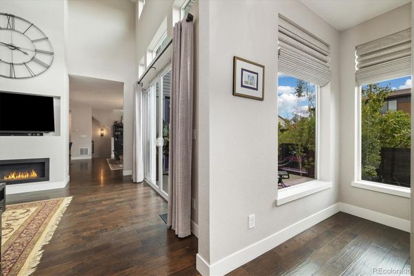 Fireplace, Interior, Wood Texture Flooring