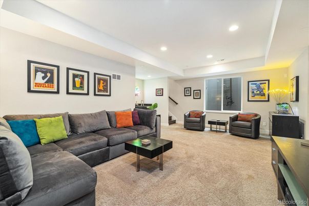 Interior, Living room, Recessed Lighting