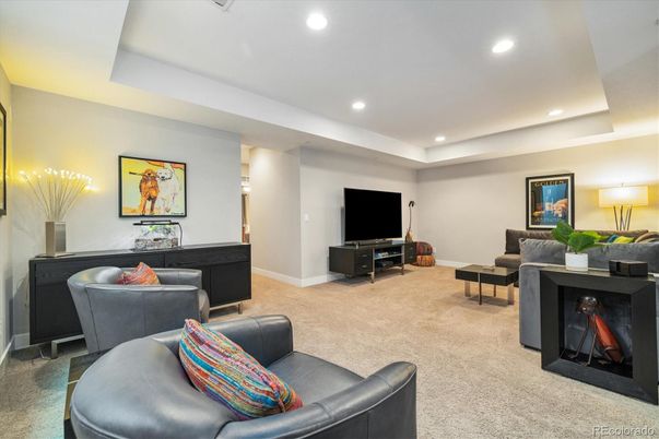 Interior, Living room, Recessed Lighting