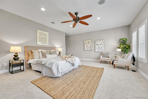 Bedroom, Interior, Recessed Lighting