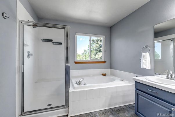 Bathroom, Glass Shower, Interior, Tile Countertops