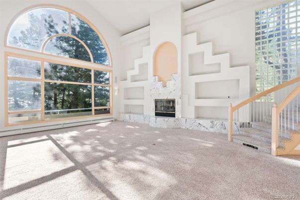 Empty room, Fireplace, Interior