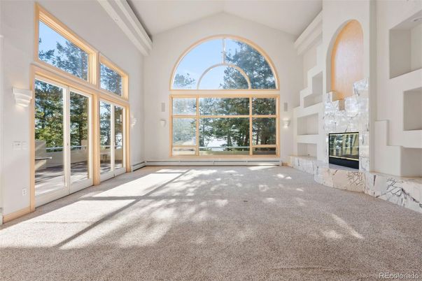 Empty room, Fireplace, Interior