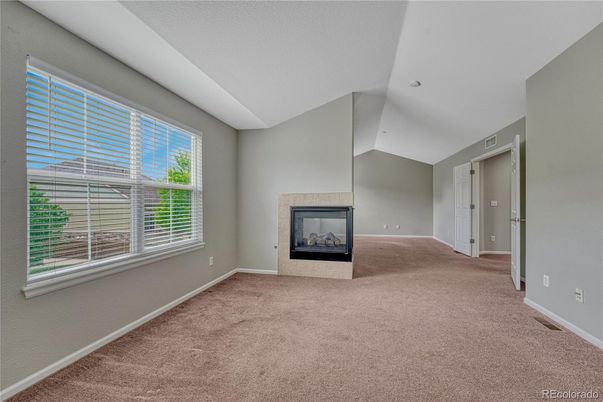 Empty room, Fireplace, Interior