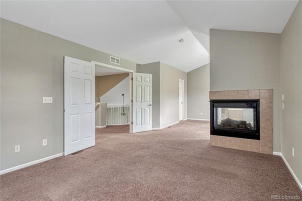 Empty room, Fireplace, Interior