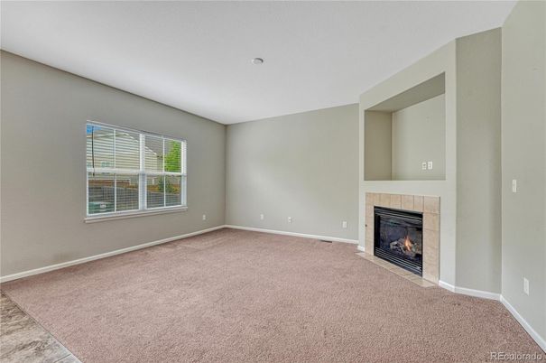 Empty room, Fireplace, Interior