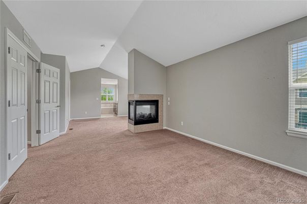 Empty room, Fireplace, Interior