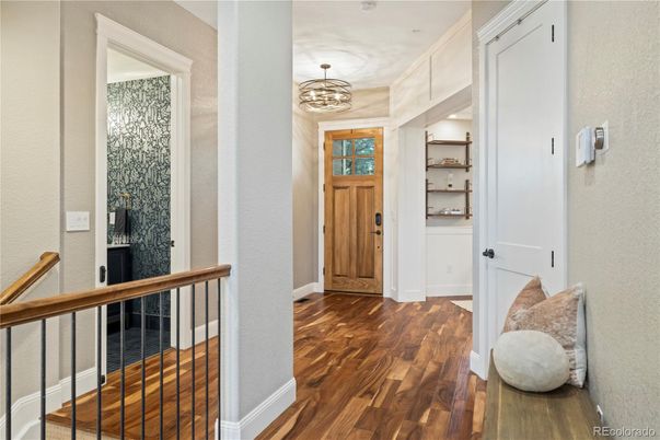 Chandelier, Interior, Wood Texture Flooring