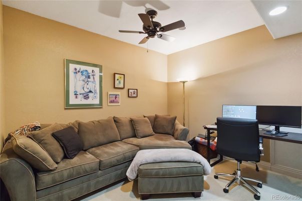 Home Office, Interior, Living room, Recessed Lighting