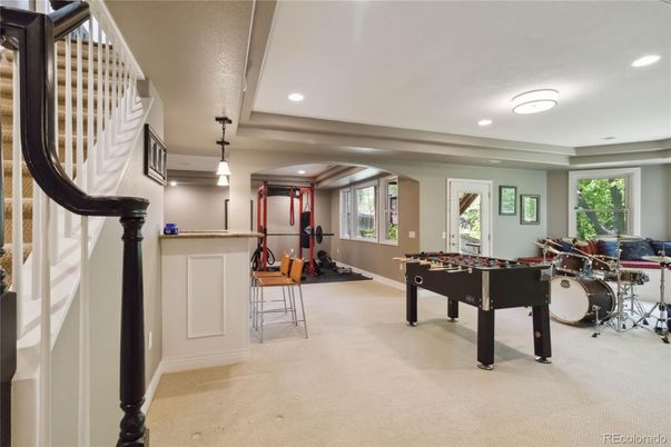 Billiard Table, Fitness Equipment, Game Room, Interior, Pendant Lights, Recessed Lighting