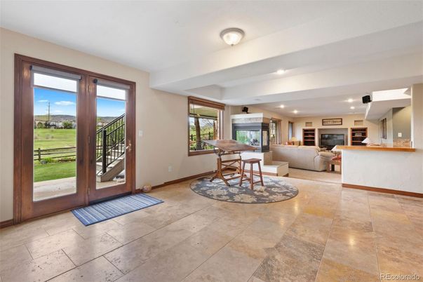 Fireplace, Interior, Living room, Recessed Lighting