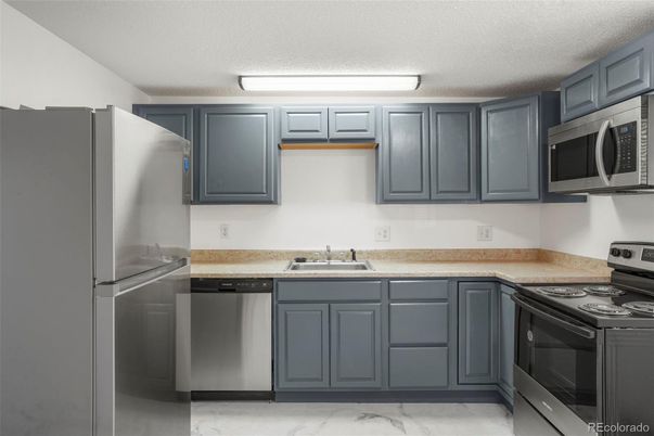 Interior, Kitchen, Marble, Stainless Steel Appliances