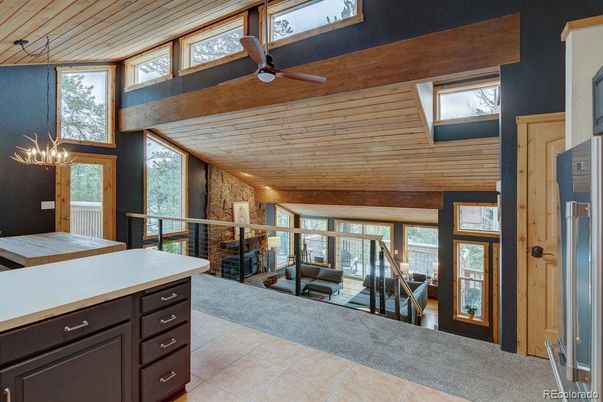 Fireplace, Interior, Wooden Ceilings