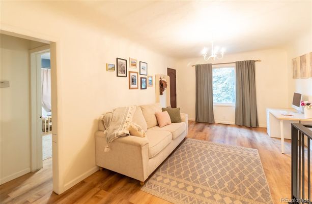 Chandelier, Home Office, Interior, Living room, Wood Texture Flooring